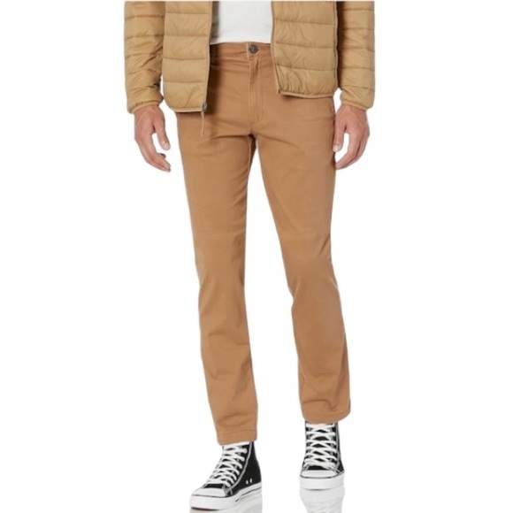 Goodthreads Men 42W x 36L khaki Brown Slim-Fit Washed Comfort Stretch Chino Pant - Picture 1 of 12